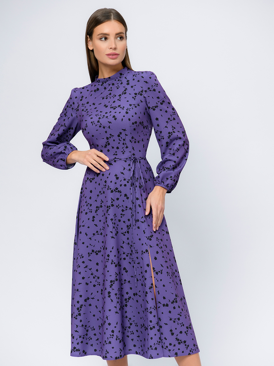 

Платье женское 1001dress 0102365PP фиолетовое 46, Фиолетовый, 0102365PP