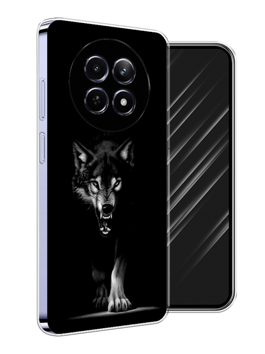

Чехол Awog на Realme 12 5G "Волк выходит из ночи", Серый;черный;белый, 2516450-1