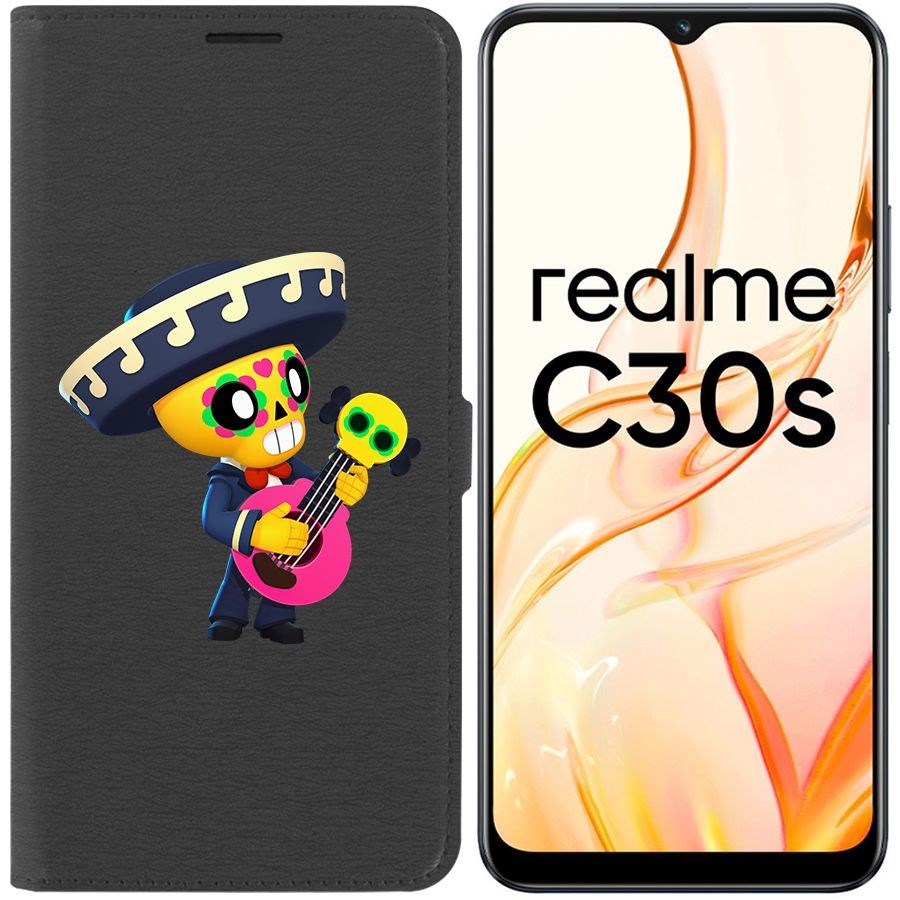 

Чехол-книжка Eco Book для Realme C30s Brawl Stars-Поко