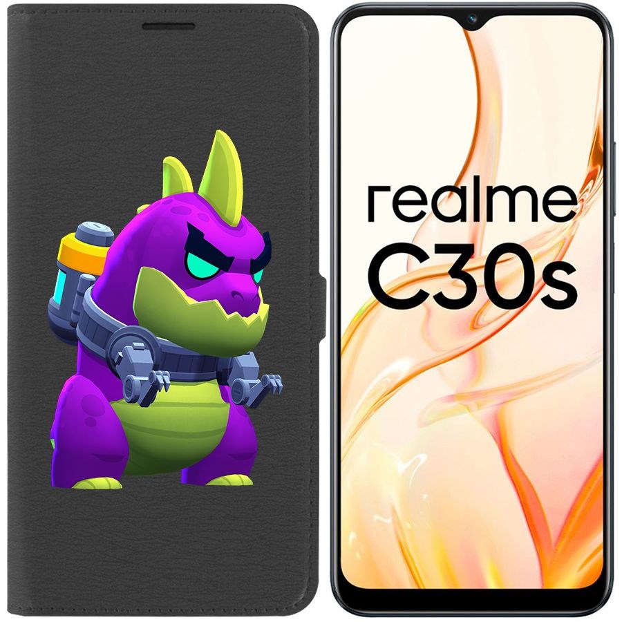 

Чехол-книжка Eco Book для Realme C30s Brawl Stars-Мегамонстр
