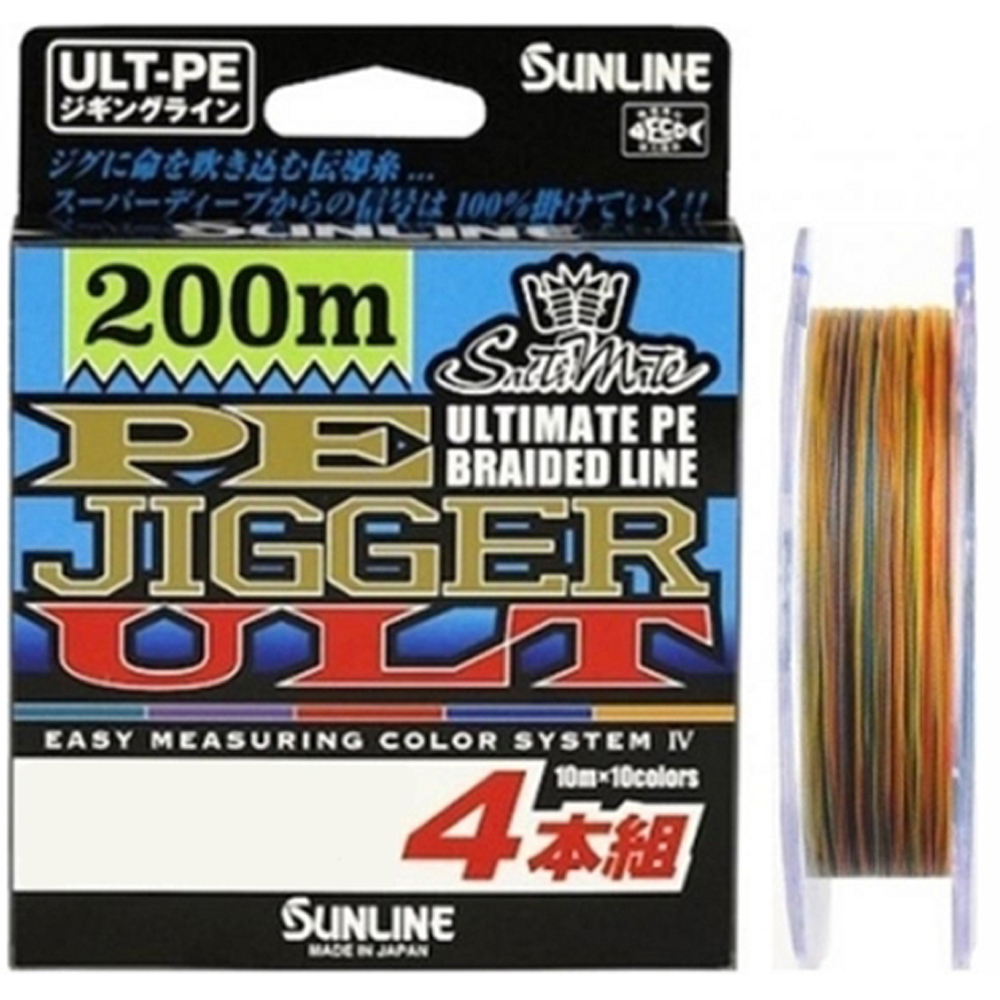 Шнур SunLine PE JIGGER ULT 60171188 Multicolor,200 м