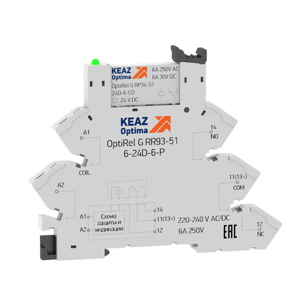 

Модуль релейный OptiRel G RM38-61-24U-6-P-CO КЭАЗ 280992