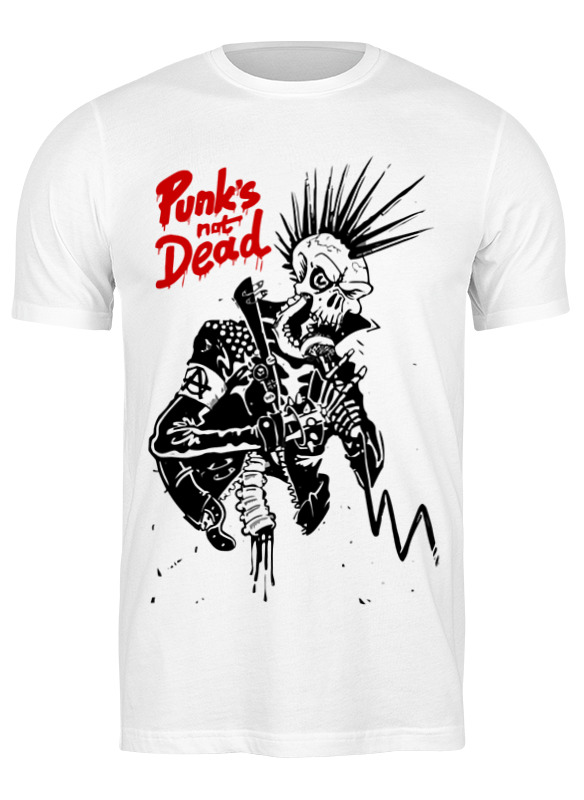 

Футболка мужская Printio Панки живы (punks not dead) 659985 белая L, Белый, Панки живы (punks not dead) 659985