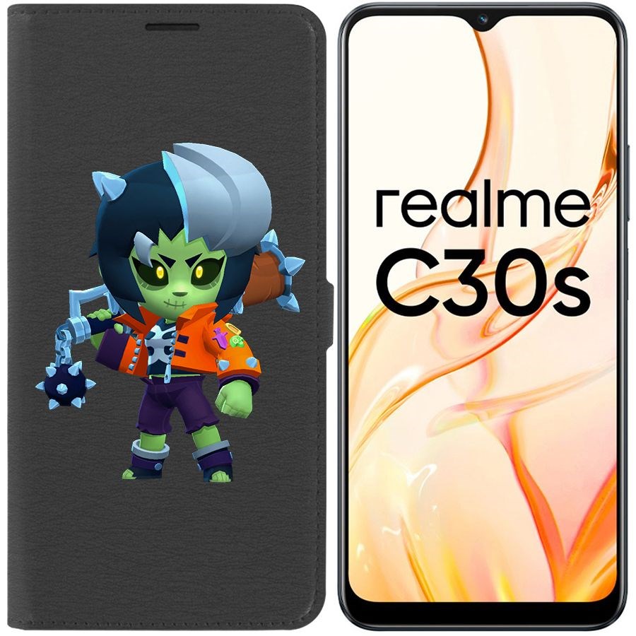 

Чехол-книжка Eco Book для Realme C30s Brawl Stars-ЗомБиби