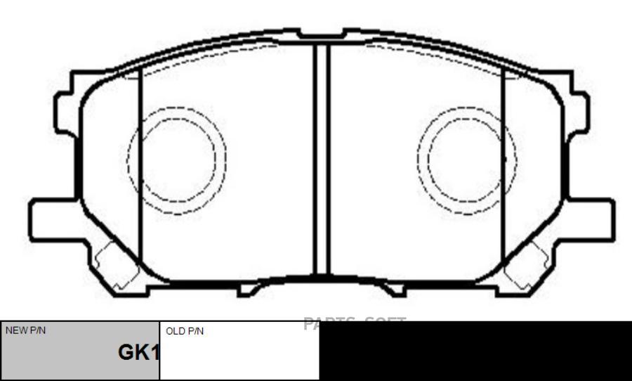 

Тормозные колодки Ctr GK1059