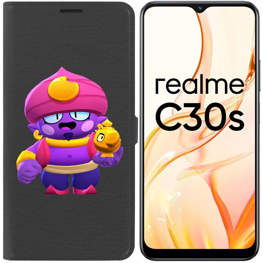 

Чехол-книжка Eco Book для Realme C30s Brawl Stars-Джин