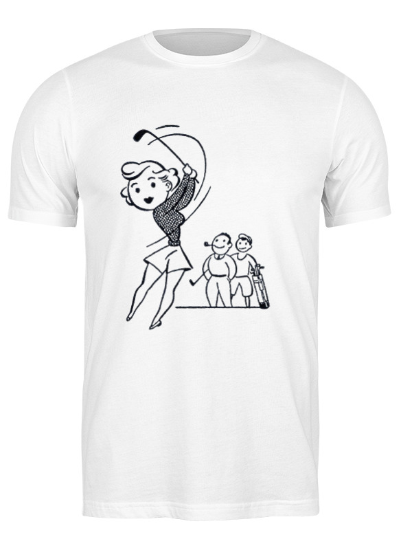 

Футболка мужская Printio Keep calm and play golf 659087 белая L, Белый, Keep calm and play golf 659087