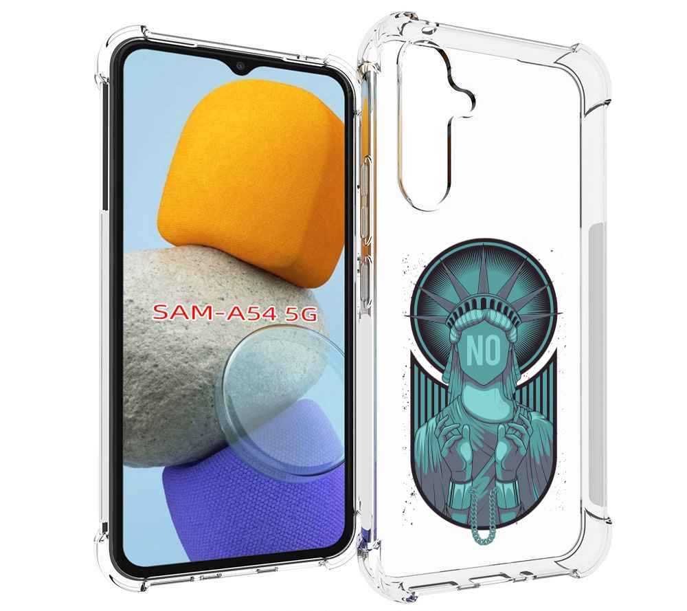 

Чехол MyPads статуя свободы зеленый для Samsung Galaxy A54, Tocco
