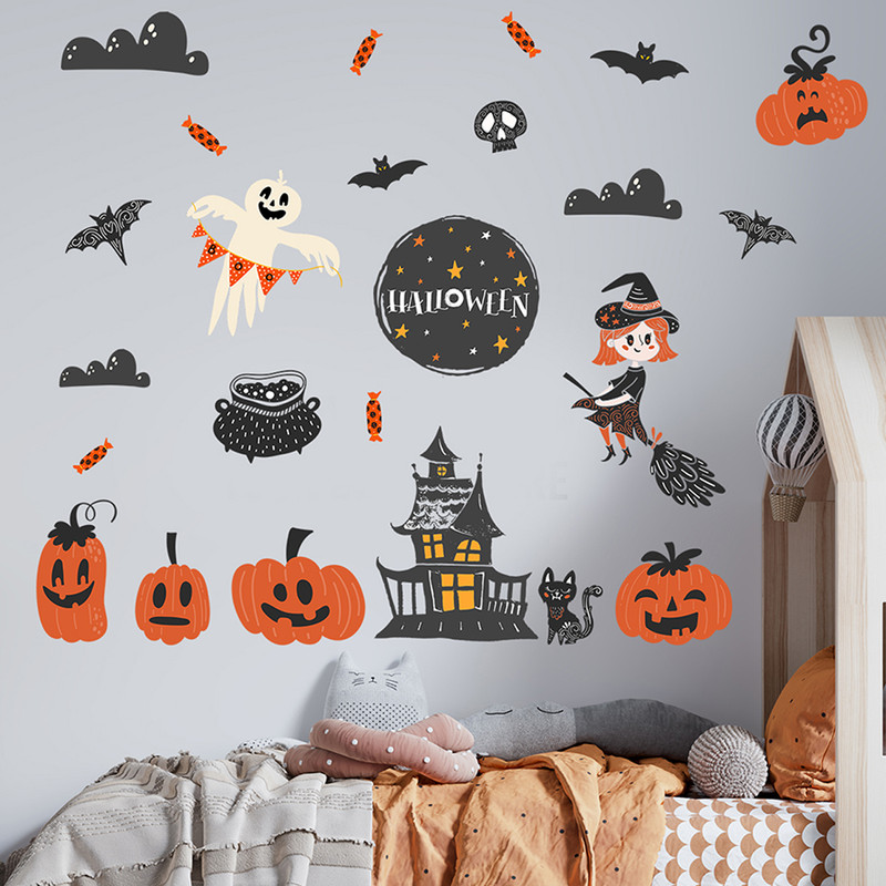 

Интерьерные наклейки VEROL Хэллоуин набор пленка самоклеящаяся на стену декор для дома, Н0360/