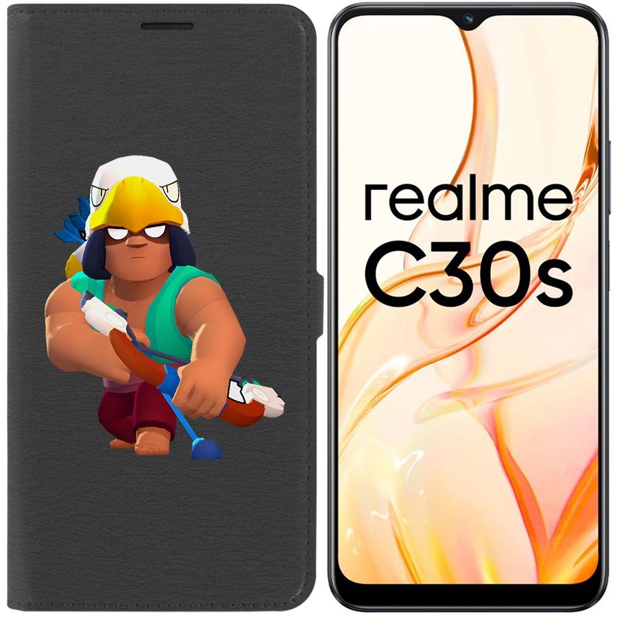 

Чехол-книжка Eco Book для Realme C30s Brawl Stars-Бо