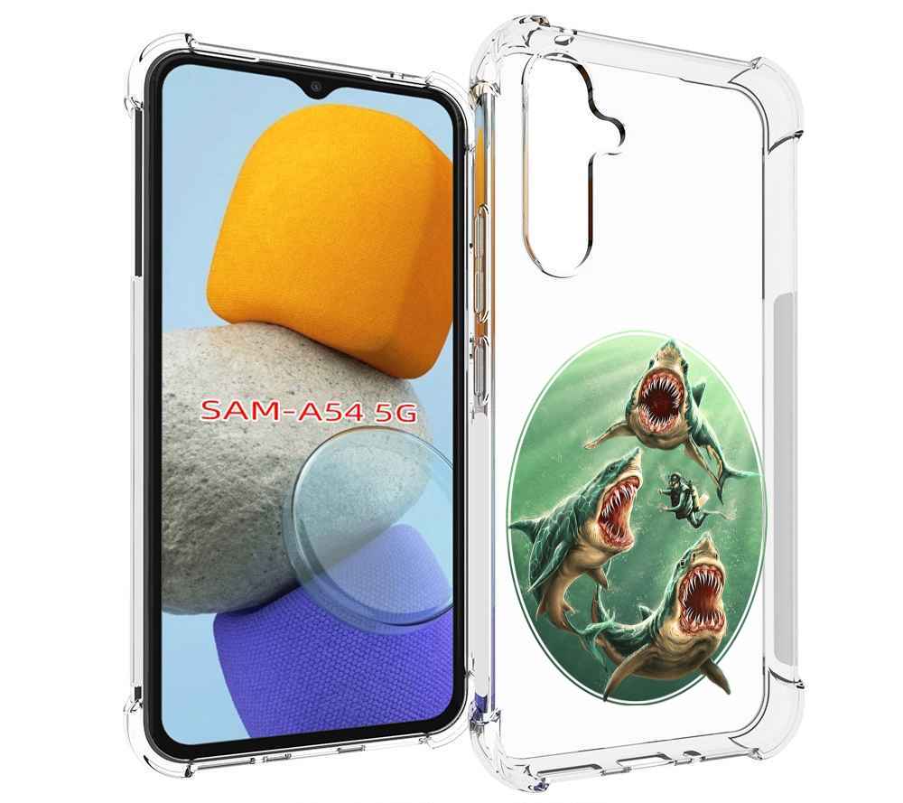 

Чехол MyPads синяя бездна для Samsung Galaxy A54, Tocco