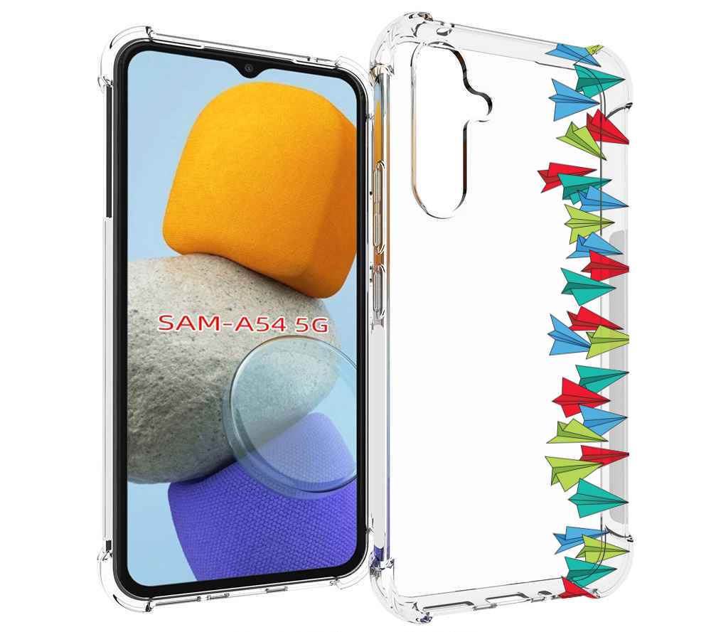 

Чехол MyPads самолетики из листочков для Samsung Galaxy A54, Tocco
