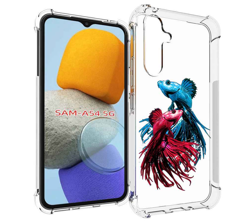 

Чехол MyPads рыбы петушки для Samsung Galaxy A54, Tocco