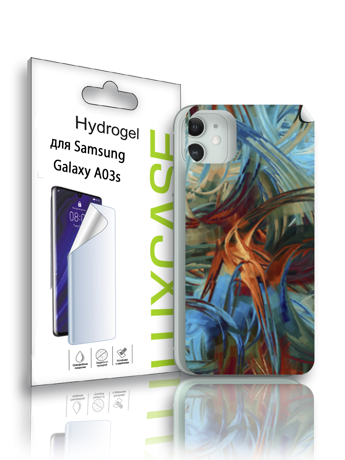 

Гидрогелевая пленка LuxCase для Samsung Galaxy A03s, Абстракция (ADT-169-F), 0,14 мм