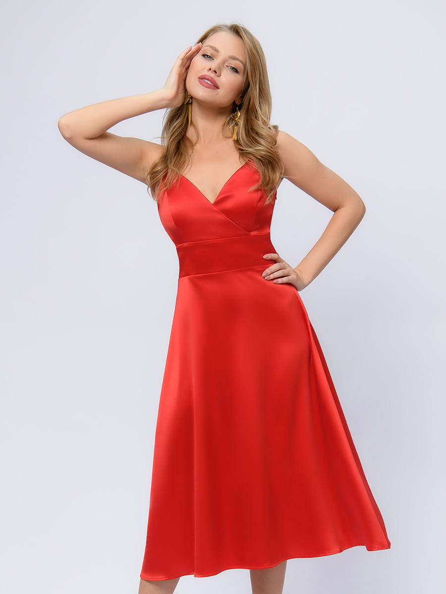 

Платье женское 1001dress 0102532RD красное 44, Красный, 0102532RD