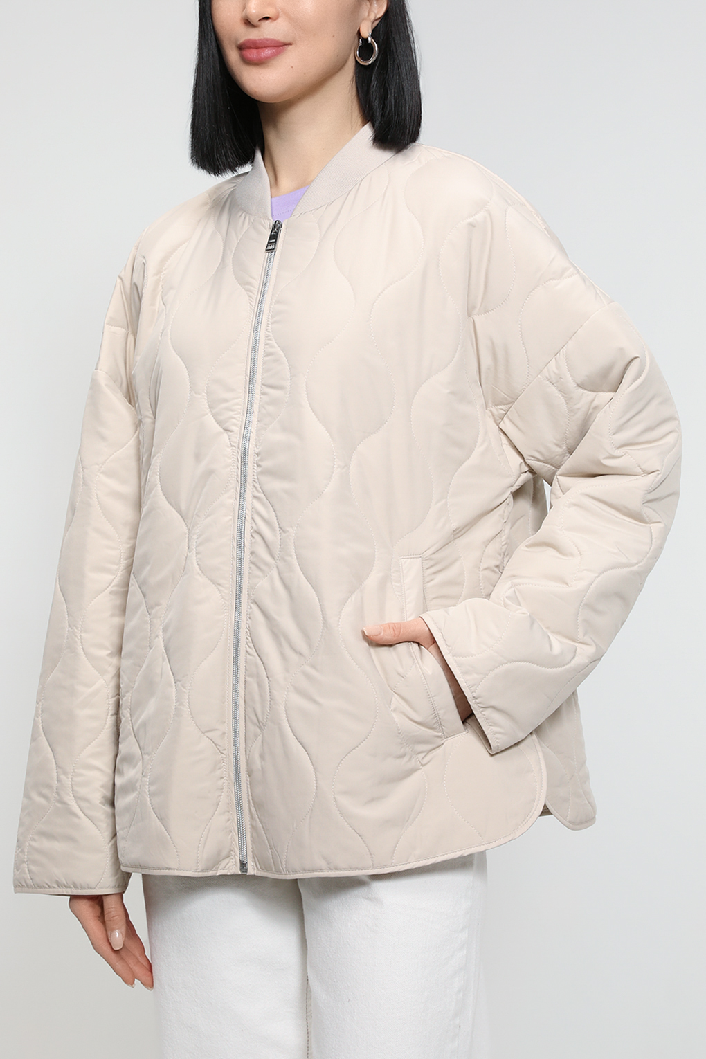 Куртка женская Esprit Casual 013EE1G366 бежевая M