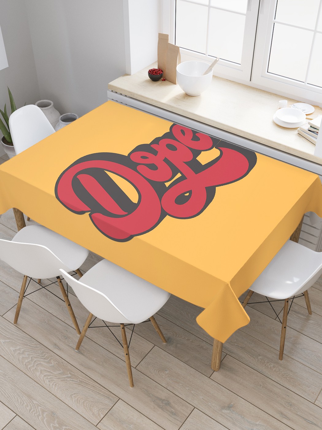 

Скатерть прямоугольная JoyArty "Векторный допинг" из оксфорда, 120x145 см, Оранжевый, Векторный допинг