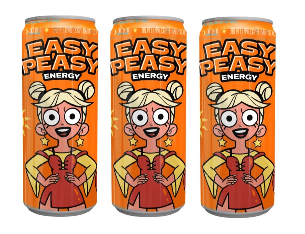 

Напиток энергетический Easy Peasy Манго-Апельсин, 3 шт х 450 мл, Энергетический напиток