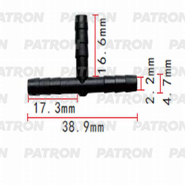 

Тройник Т- Образный 4x4x4 PATRON арт. P370831