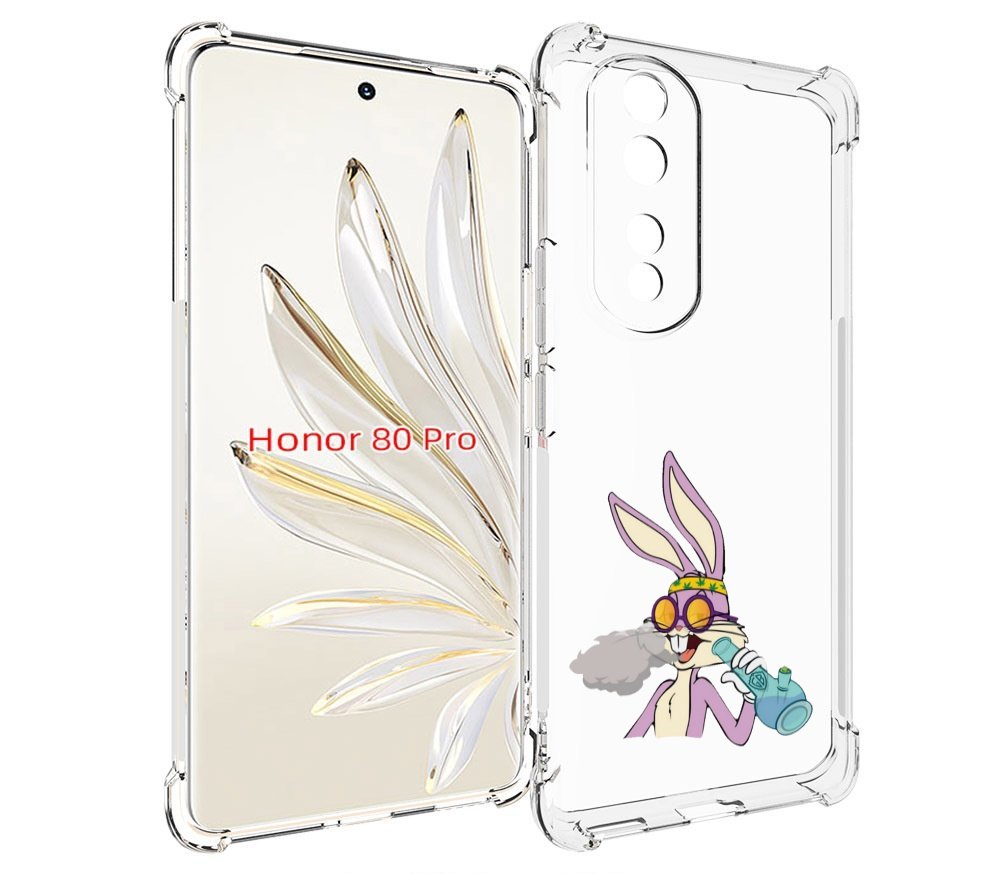 

Чехол MyPads бакс-банни-любитель-подымить для Honor 80 Pro, Прозрачный, Tocco