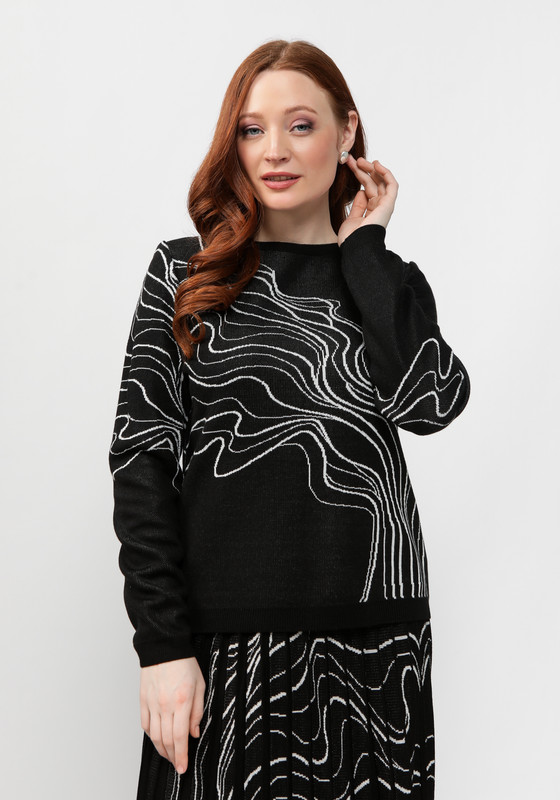 

Джемпер женский Vivawool 312002 черный 52 RU, 312002