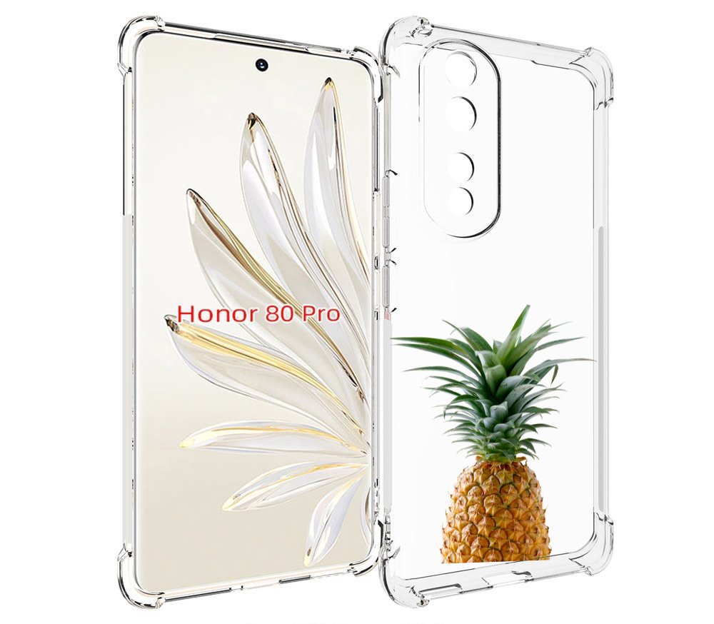

Чехол MyPads ананас для Honor 80 Pro, Прозрачный, Tocco