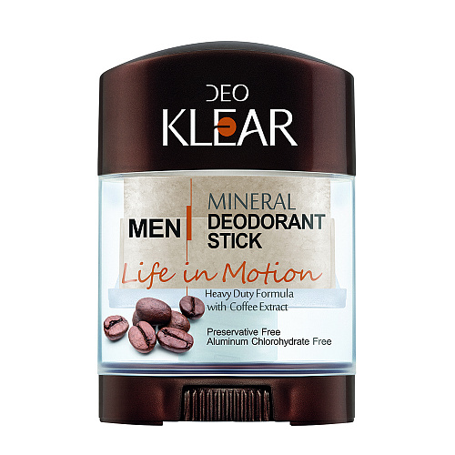 Deo Klear Дезодорант-кристалл для тела Жизнь в движении для мужчин 70 г дезодорант кристалл grace crystal deodorant coconut кокос 50 г