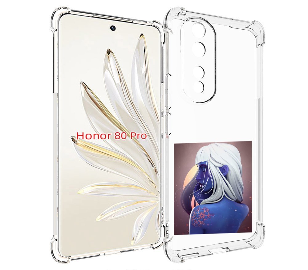 

Чехол MyPads аватар-с-цветком для Honor 80 Pro, Прозрачный, Tocco