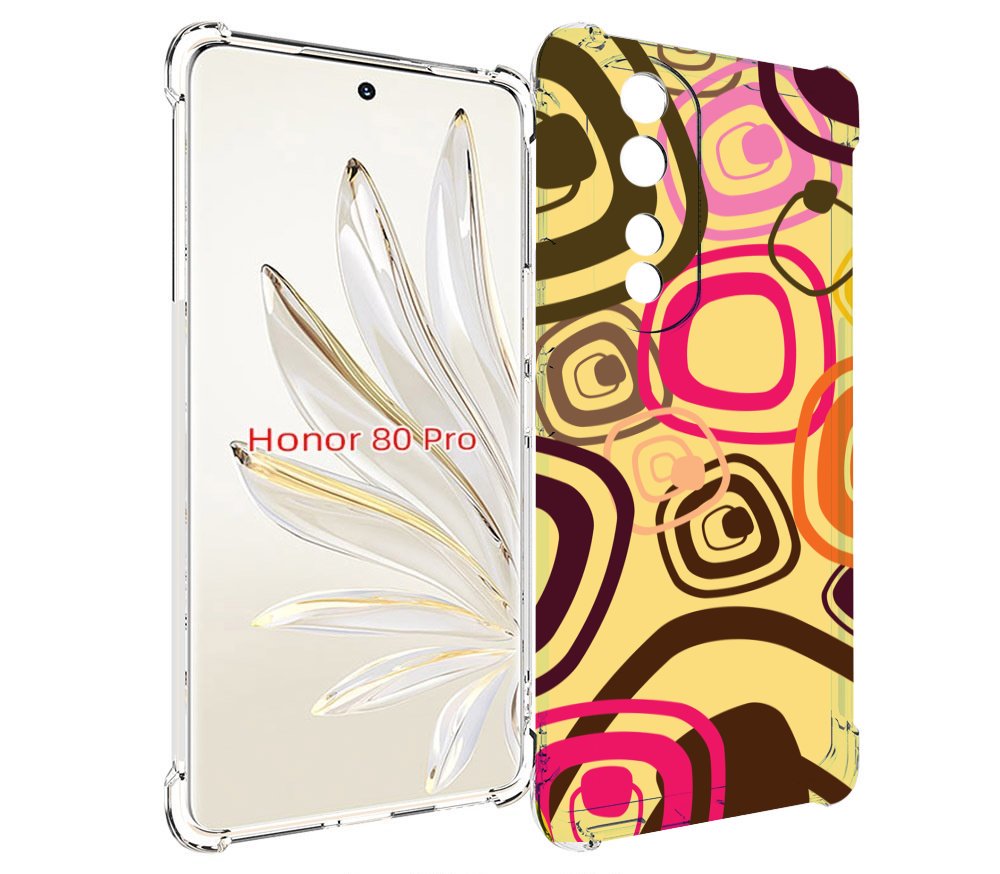 

Чехол MyPads абстракция-на-желтом-фоне для Honor 80 Pro, Прозрачный, Tocco