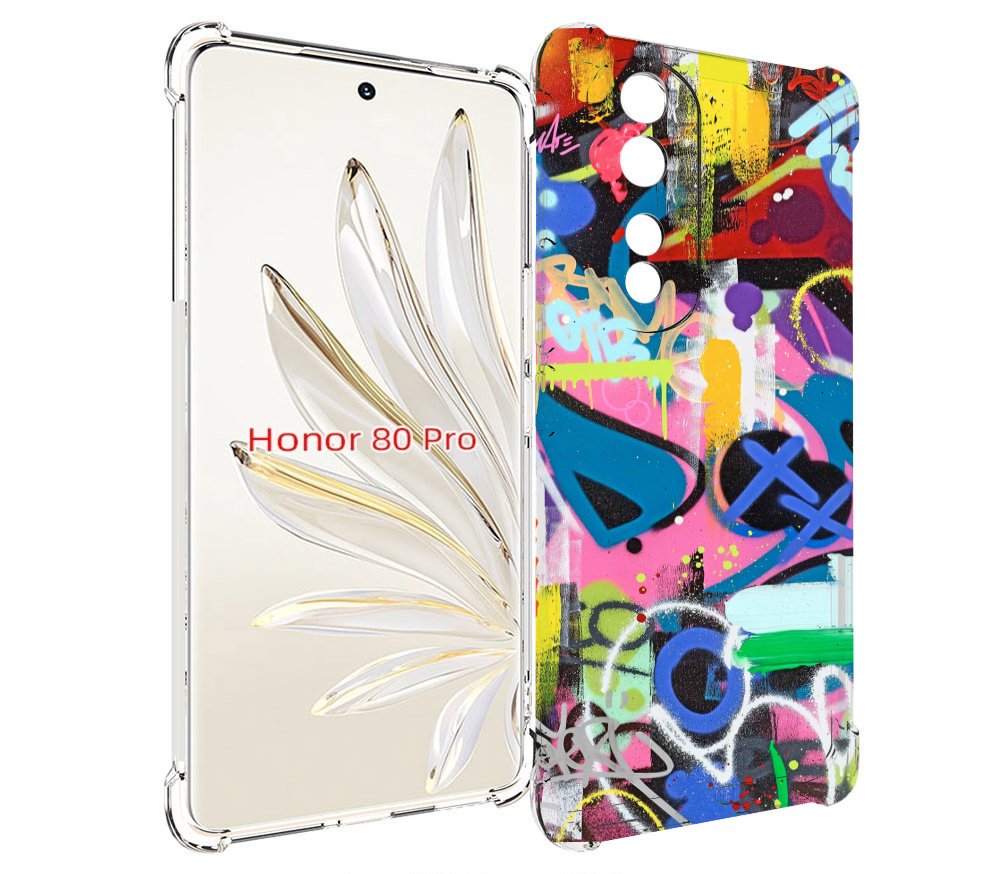 

Чехол MyPads абстракция-графити для Honor 80 Pro, Прозрачный, Tocco