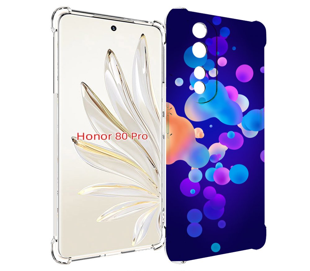 

Чехол MyPads абстрактные-пузырьки для Honor 80 Pro, Прозрачный, Tocco