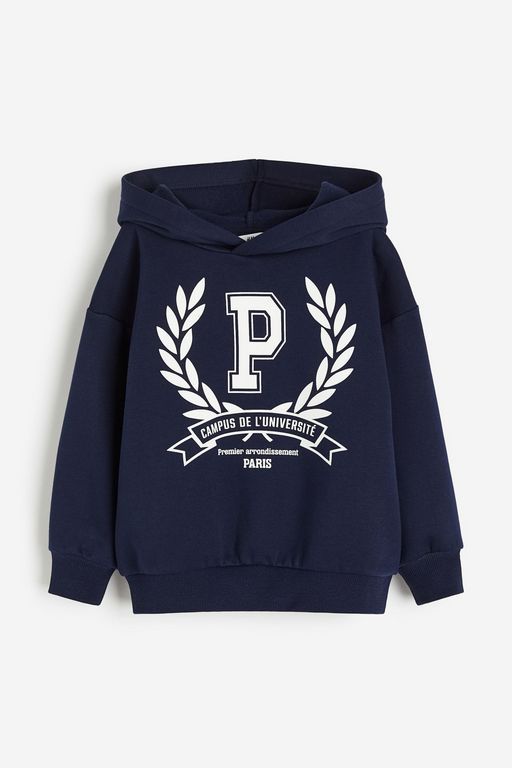 

Худи детское H&M 1189835, Темно-синий, Париж, 134, 1189835