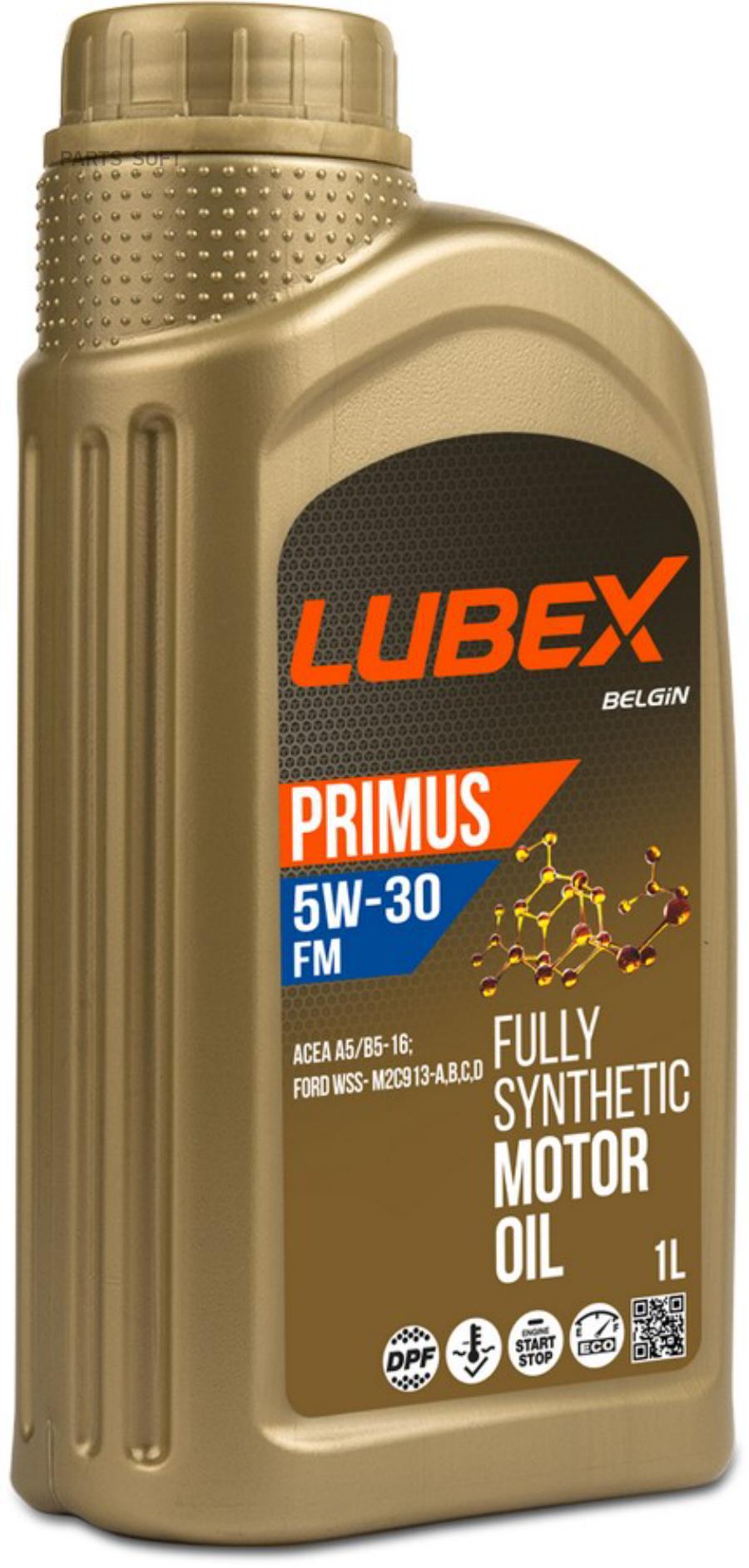 

Масло Моторное Primus Fm Cf/Sl A5/B5 5W30 Синт.1Л Lubex