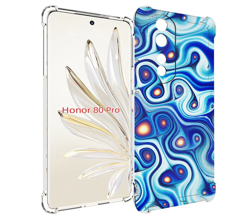 Чехол MyPads абстрактная-текстура для Honor 80 Pro