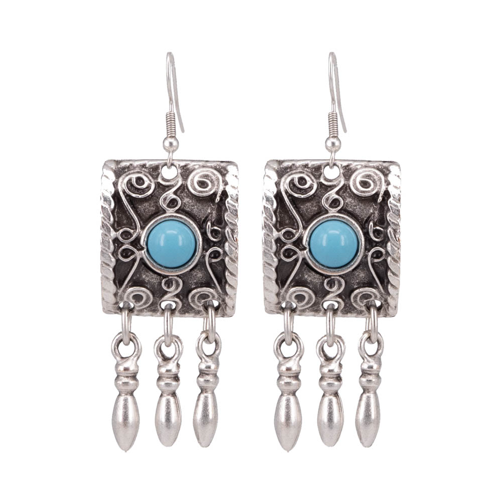 

Серьги шандельеры из бижутерного сплава OTOKODESIGN 1-56094, акрил, 1-56094