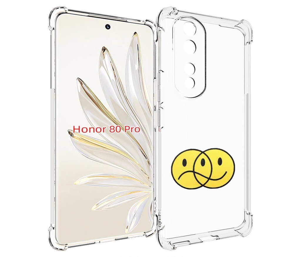 

Чехол MyPads Хиппи для Honor 80 Pro, Прозрачный, Tocco