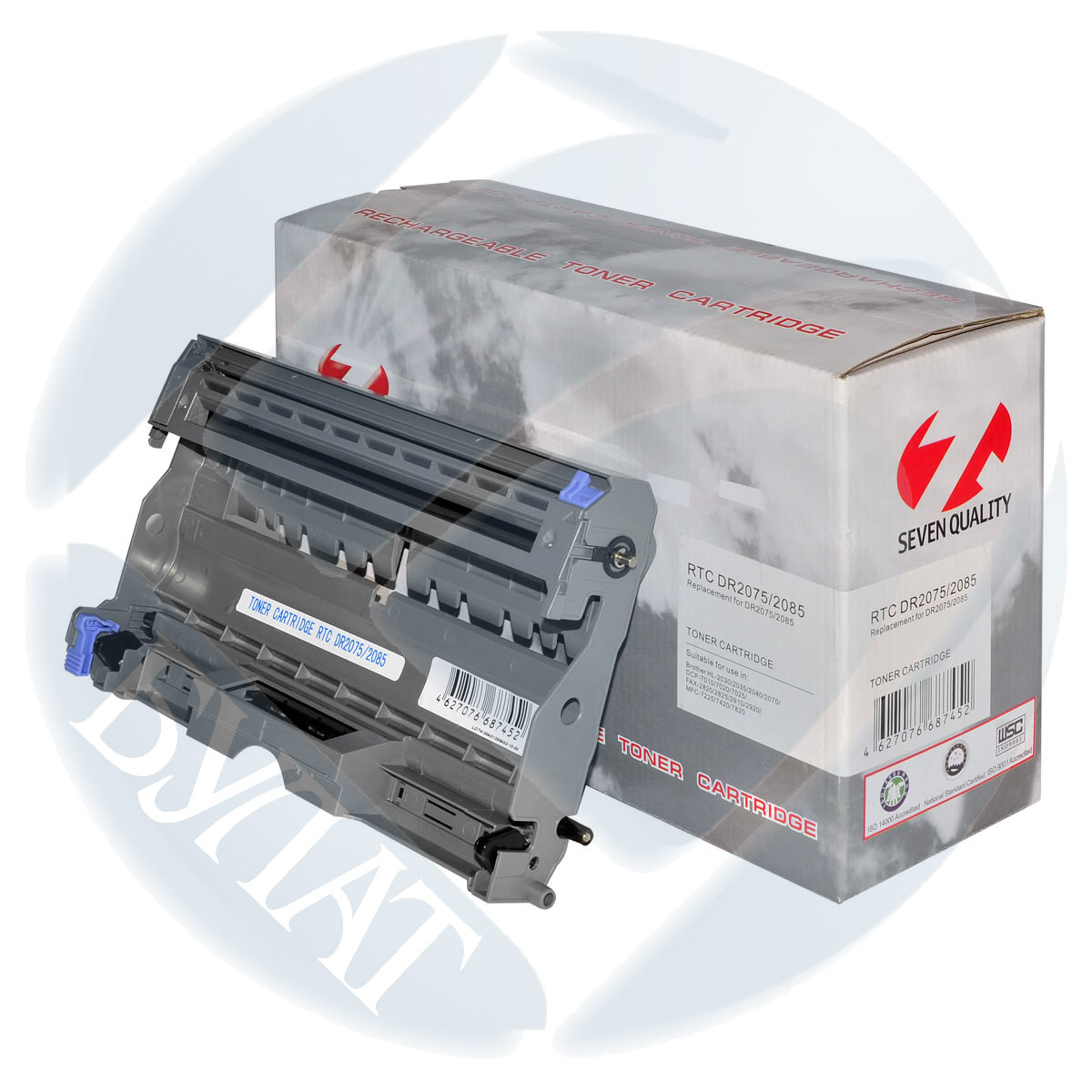 

Драм-картридж 7Q DR-2075, DR-2085 для Brother Black, 12000 стр., универсальный, Черный, DR-2075