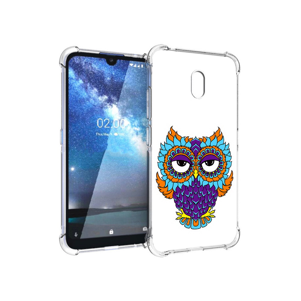 

Чехол MyPads Tocco для Nokia 2.2 Цветная сова (PT134721.103.198), Прозрачный, Tocco