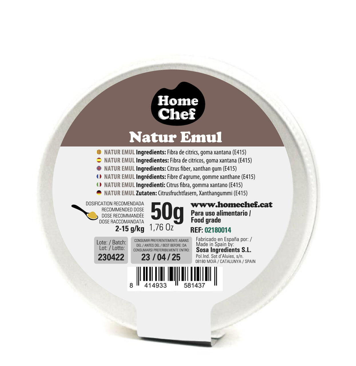 

Эмульгатор Sosa, Natur Emul, Home Chef 50 гр