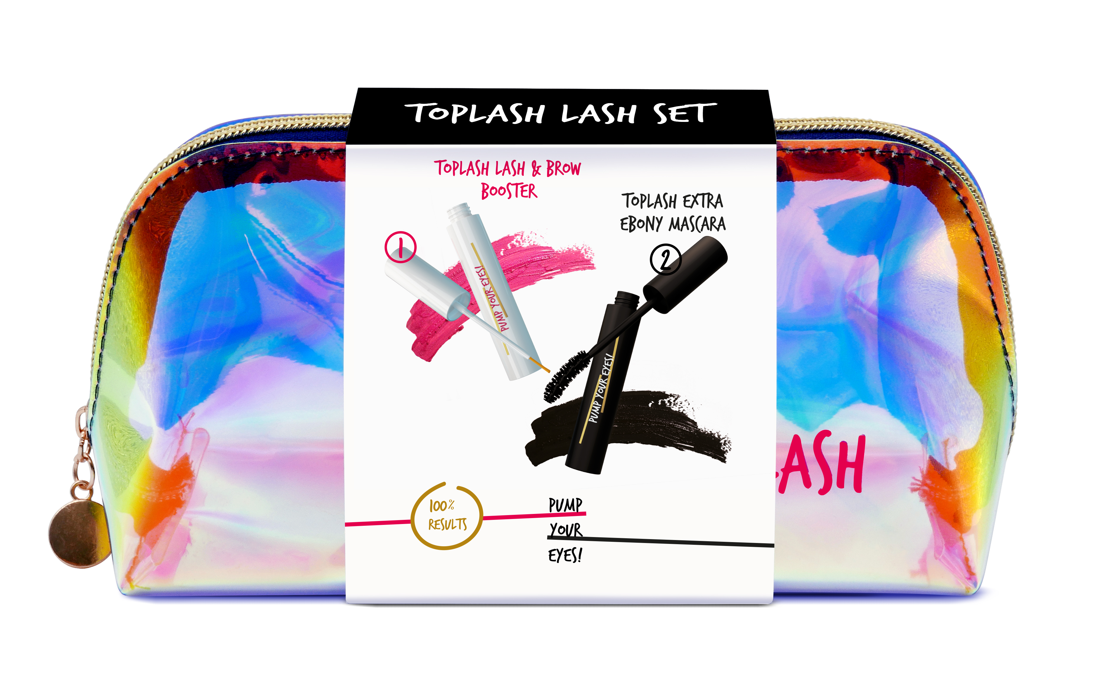 Купить Набор для ресниц Toplash Lash set, сыворотка для роста ресниц и тушь, Toplash Cosmetics
