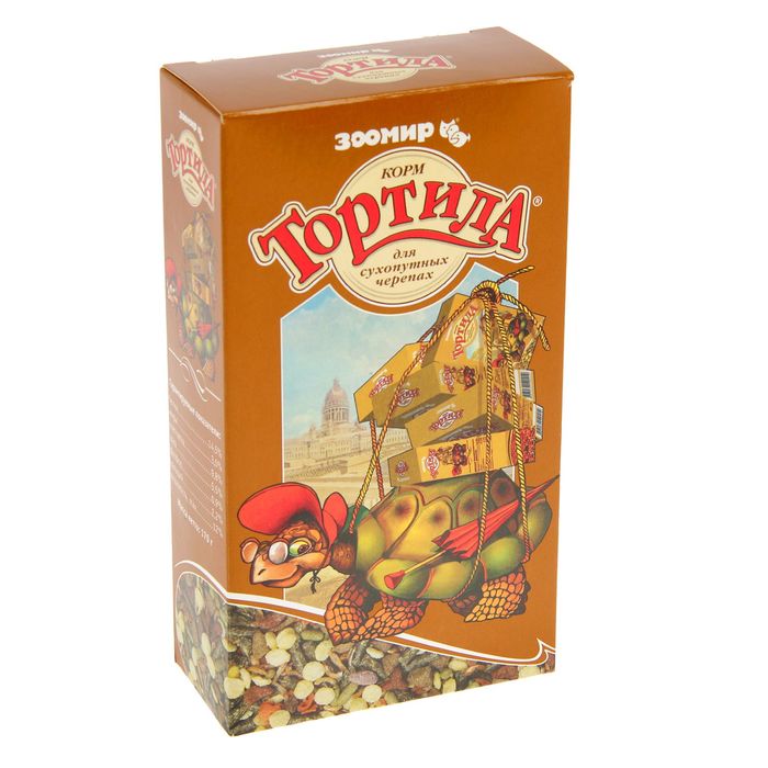 Корм для рептилий Зоомир Тортила, 2 шт по 170 гр