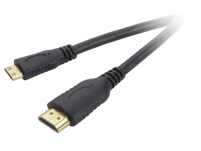 фото Кабель akasa high speed hdmi mini - hdmi 1.5m ak-cbhd07-15bk