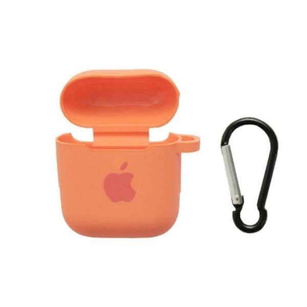 фото Чехол airpods 1/2 silicon case peach nobrand