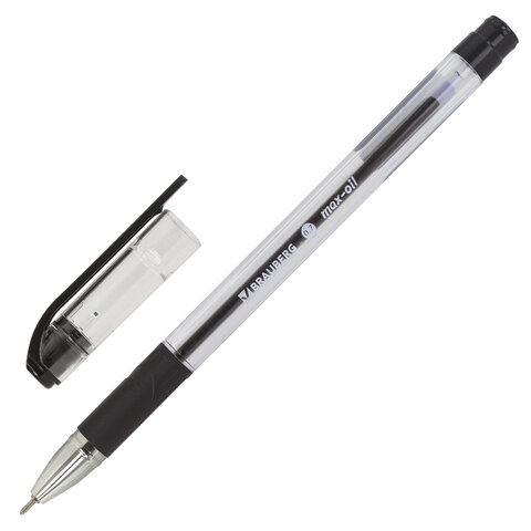 

Ручка шариковая масляная с грипом Brauberg Max-Oil, черная, 142142, 36 шт