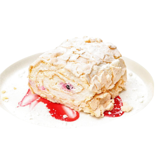 

Рулет Меренговый с вишней