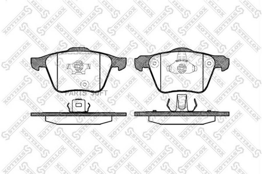 

Тормозные колодки Stellox передние дисковые 1054000sx