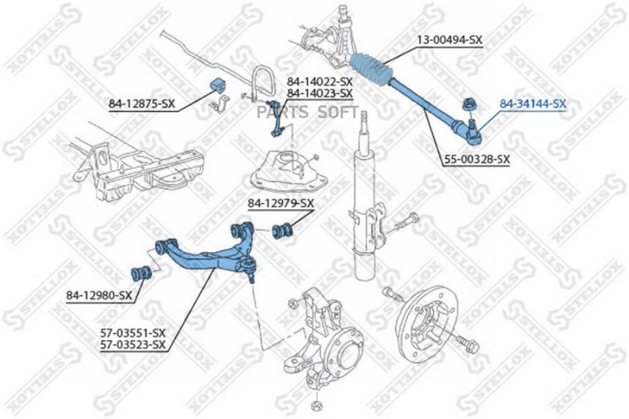 

Наконечник Рулевой Мв Sрrintеr W906, Vw Сrаftеr 06> STELLOX 8434144sx