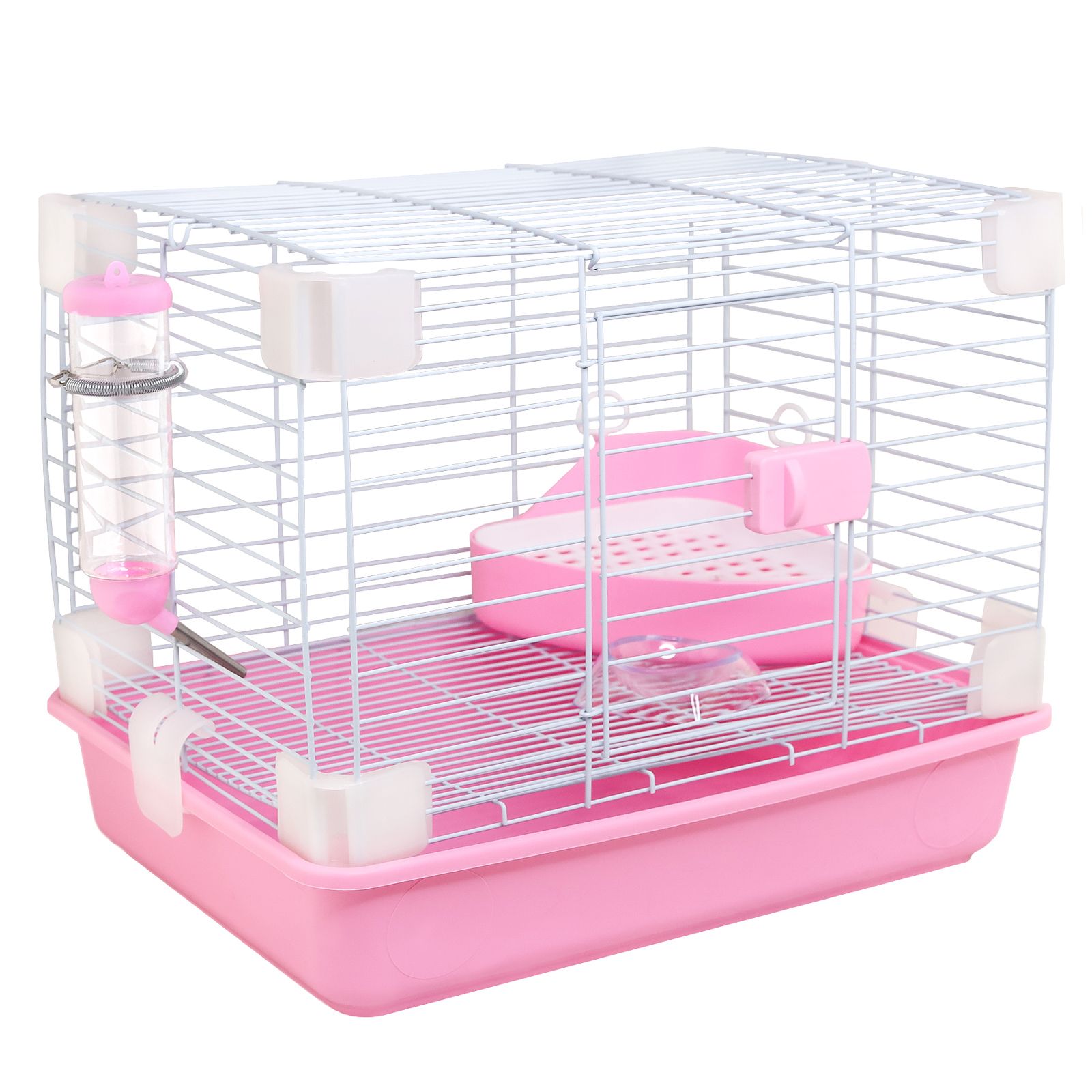 Клетка для грызунов Не Один Дома Mouse, розовый, металл, пластик, 48х36х38 см