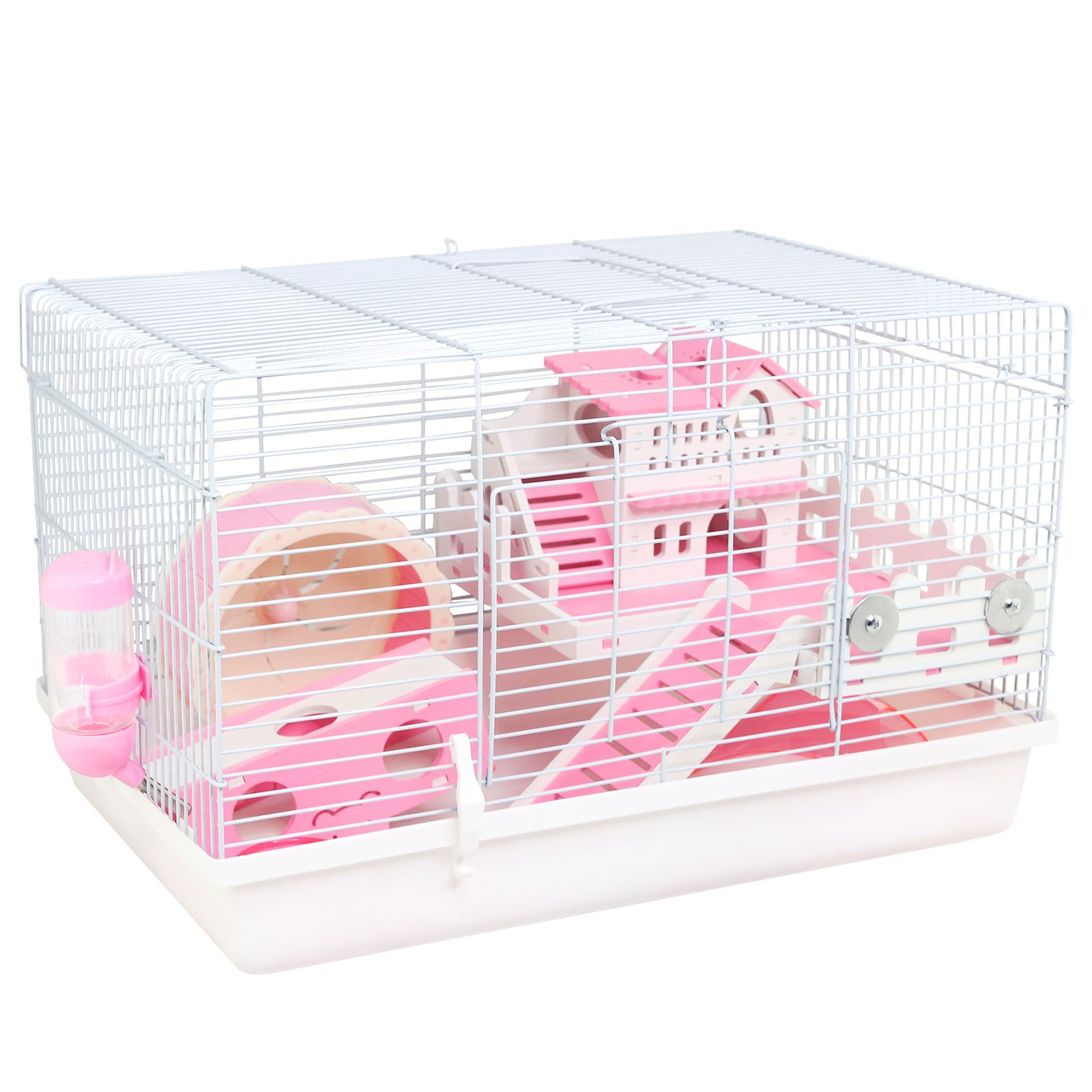 Клетка для грызунов Не Один Дома Pink house, белый, металл, пластик, 47х30х30 см