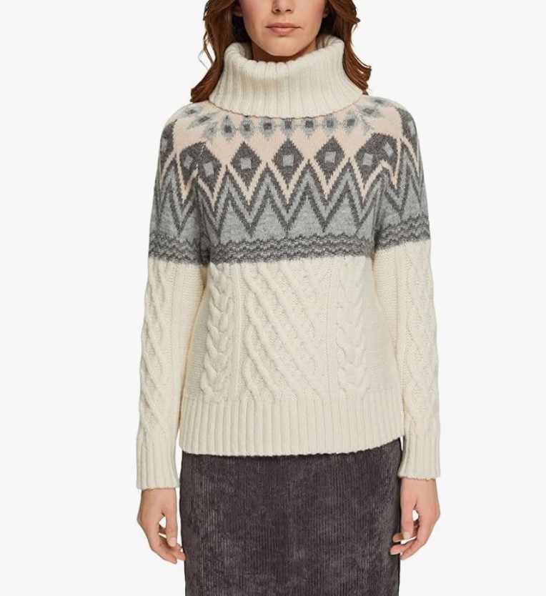 Свитер женский Esprit 102EE1I334 белый L 4690₽